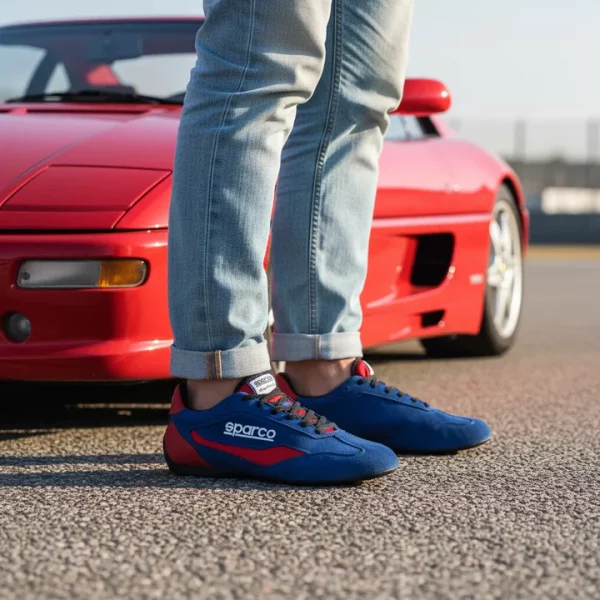 Zapatillas Sparco S-Drive Azul/Rojo - Imagen 2